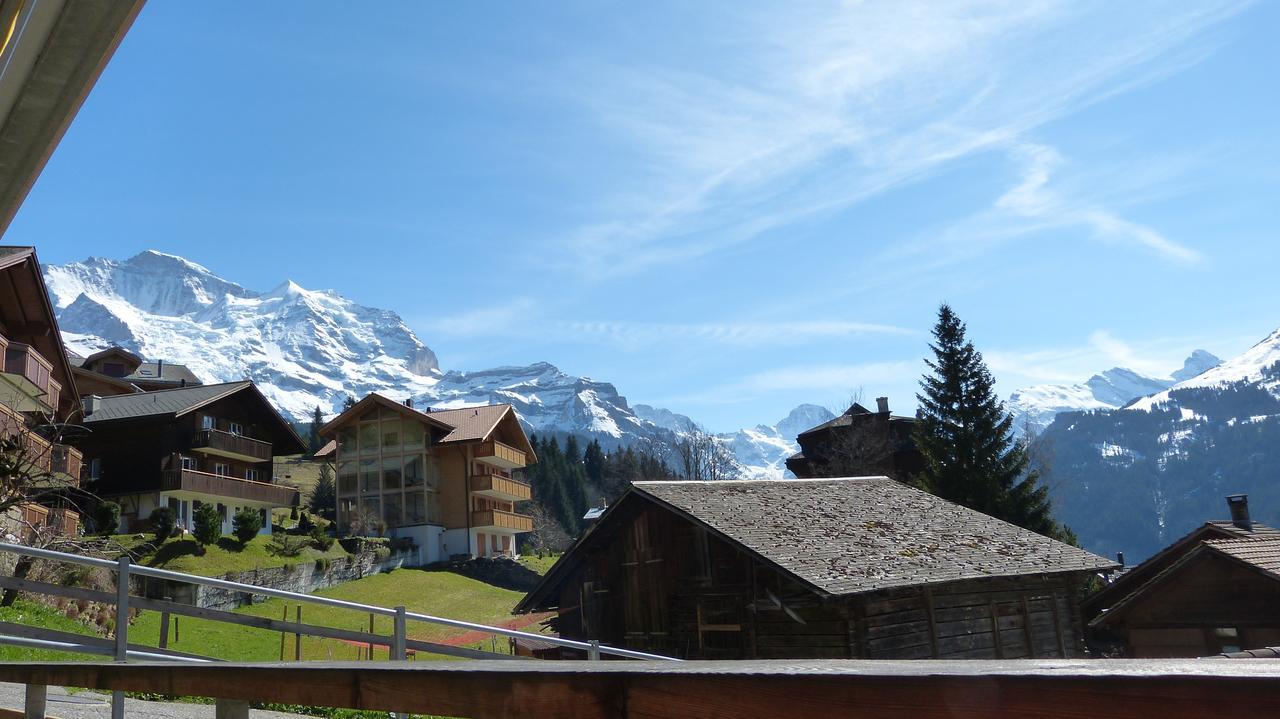 Chalet Am Acher 3 Wengen Exteriér fotografie